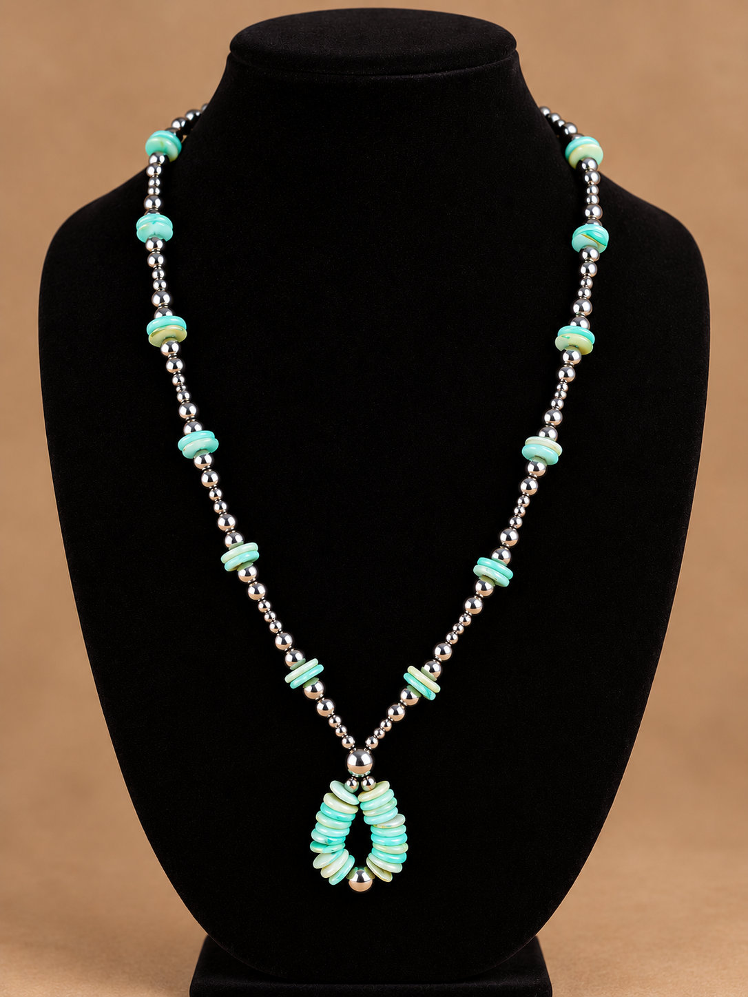 HANDMADE Plated Hematite Necklace 005