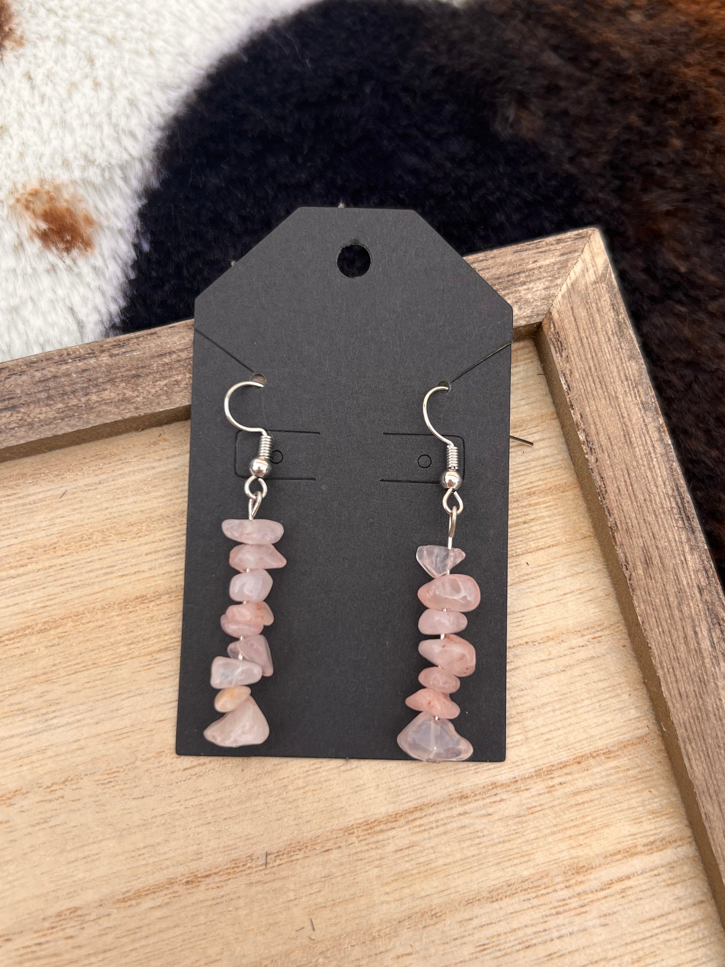 HANDMADE Rose Quartz Earrings