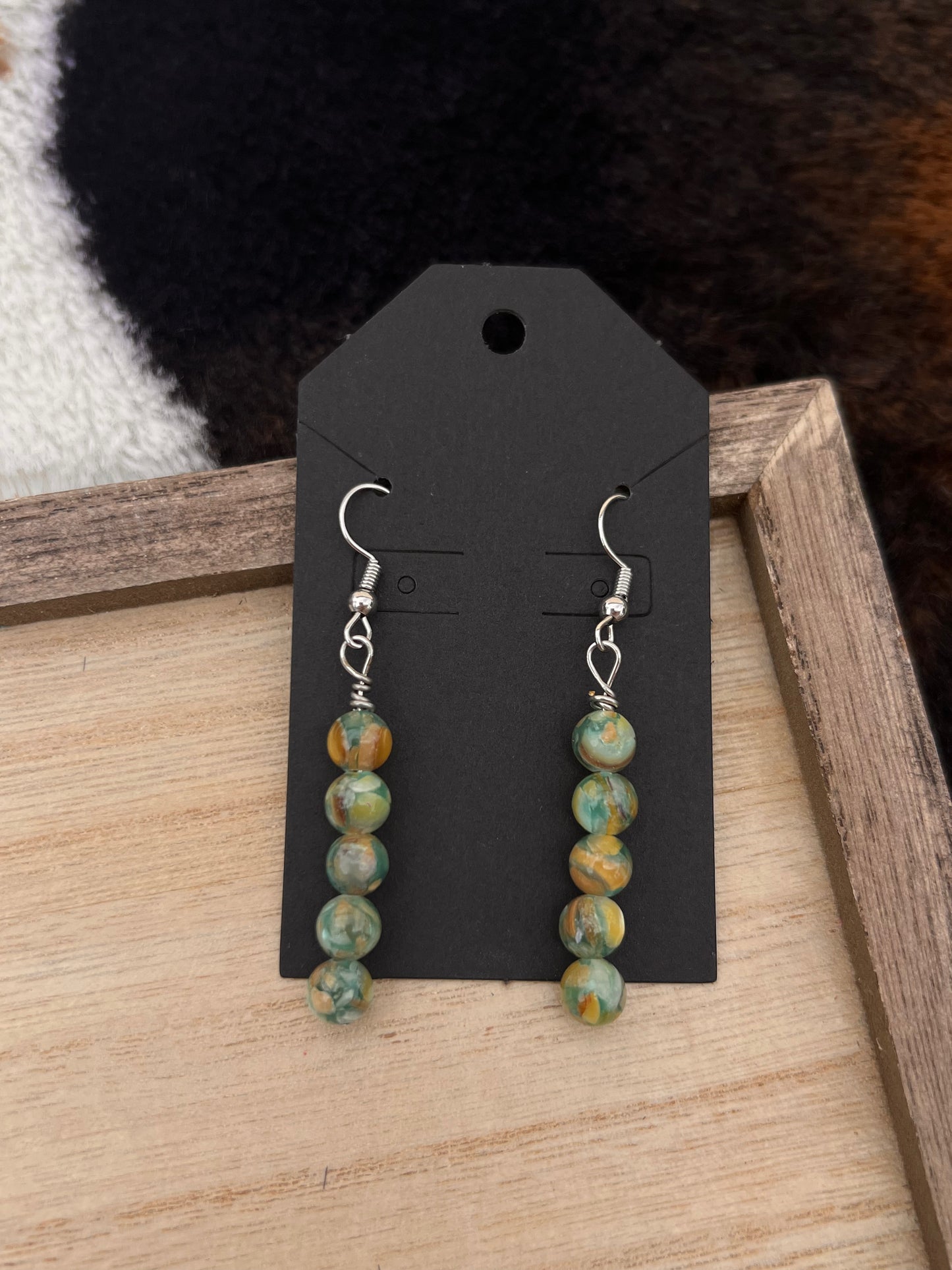 HANDMADE Marble Earrings