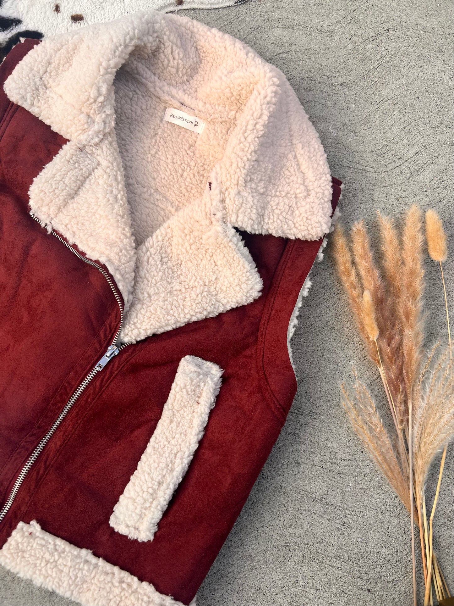 Fur Zip-Up Vest