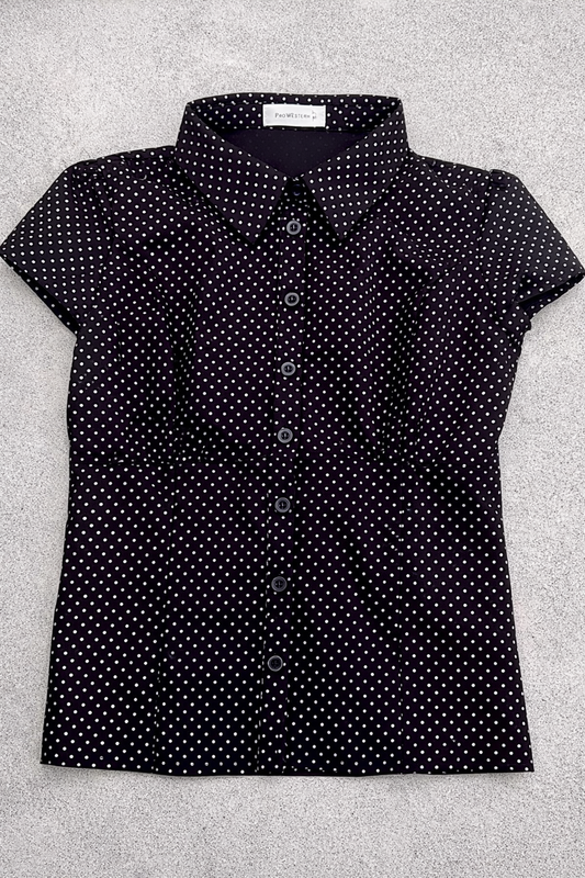 Polka Dot Button Up