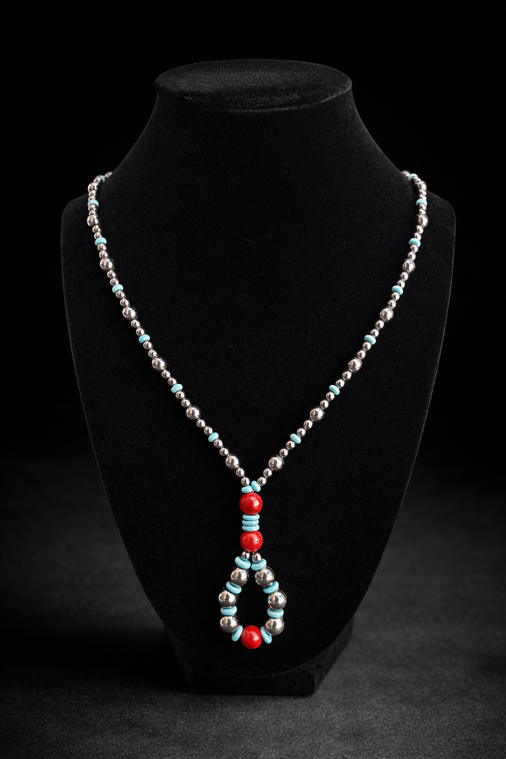 HANDMADE Plated Hematite Necklace 003