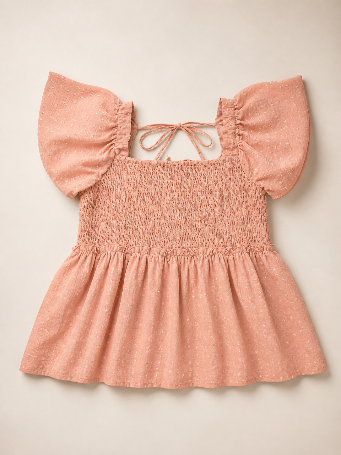 PLUS Square Neck Tie Blouse