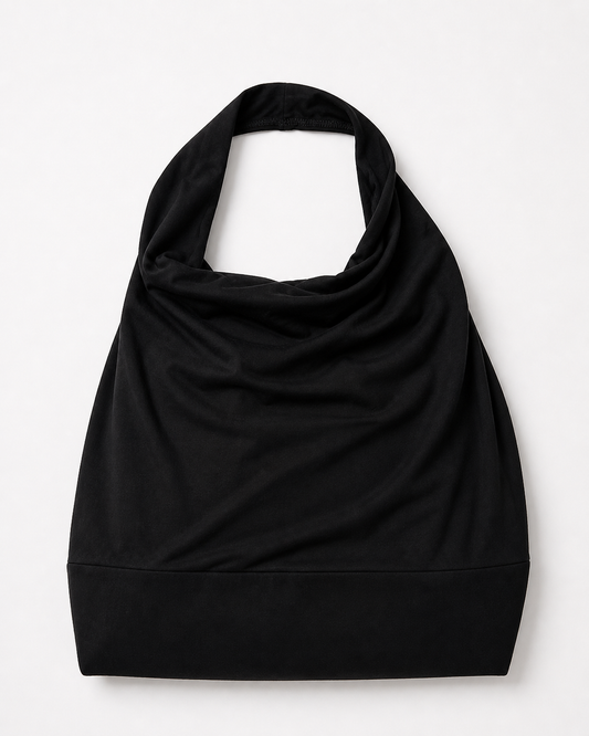 PLUS Backless Cowl Neck Top