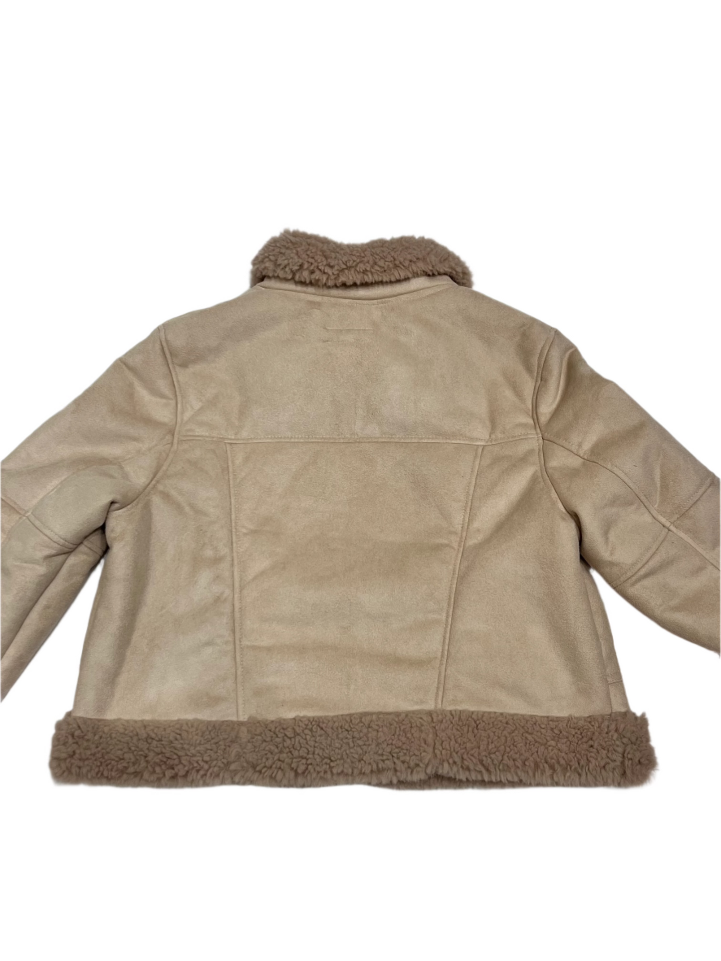 Faux Suede Sherpa Lined Jacket