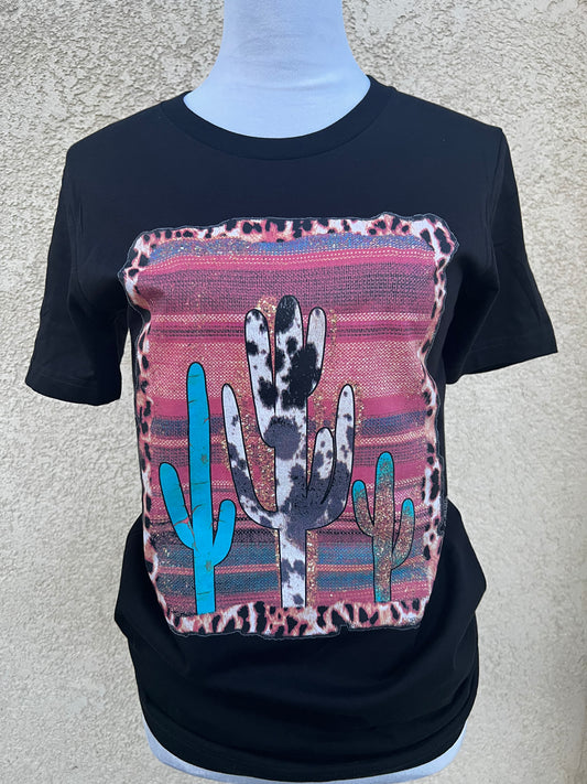 Leopard Cactus Graphic Tee