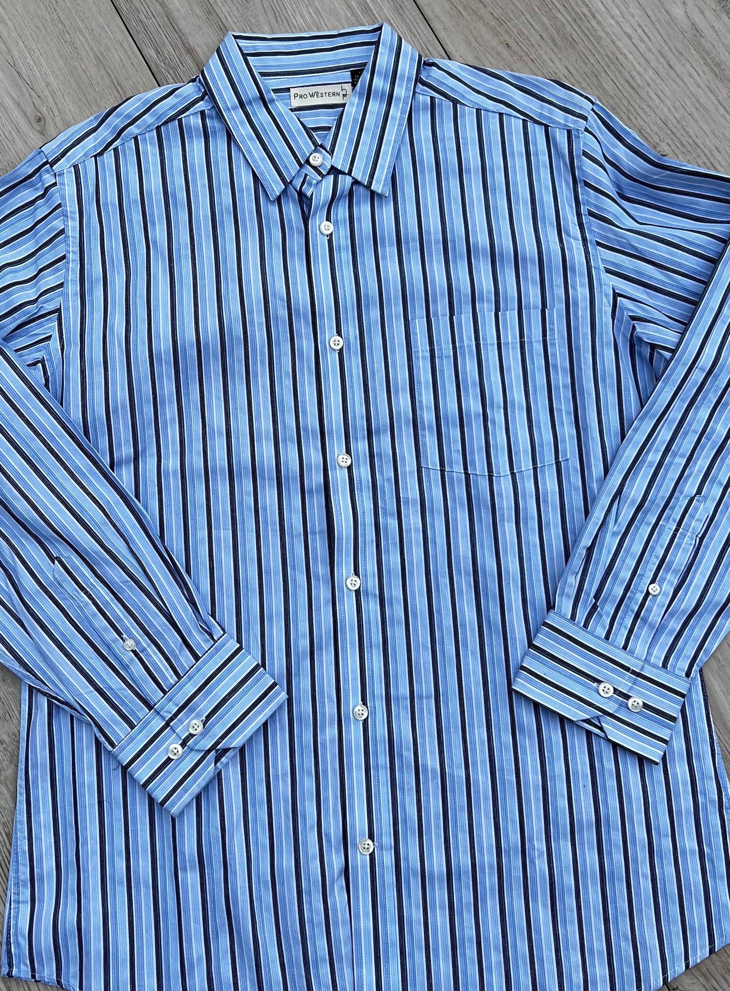 Men's Striped Button Down