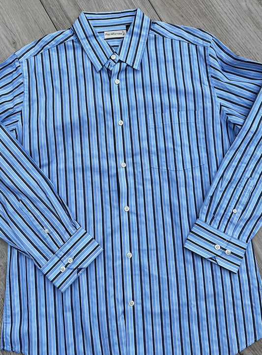 Men's Striped Button Down