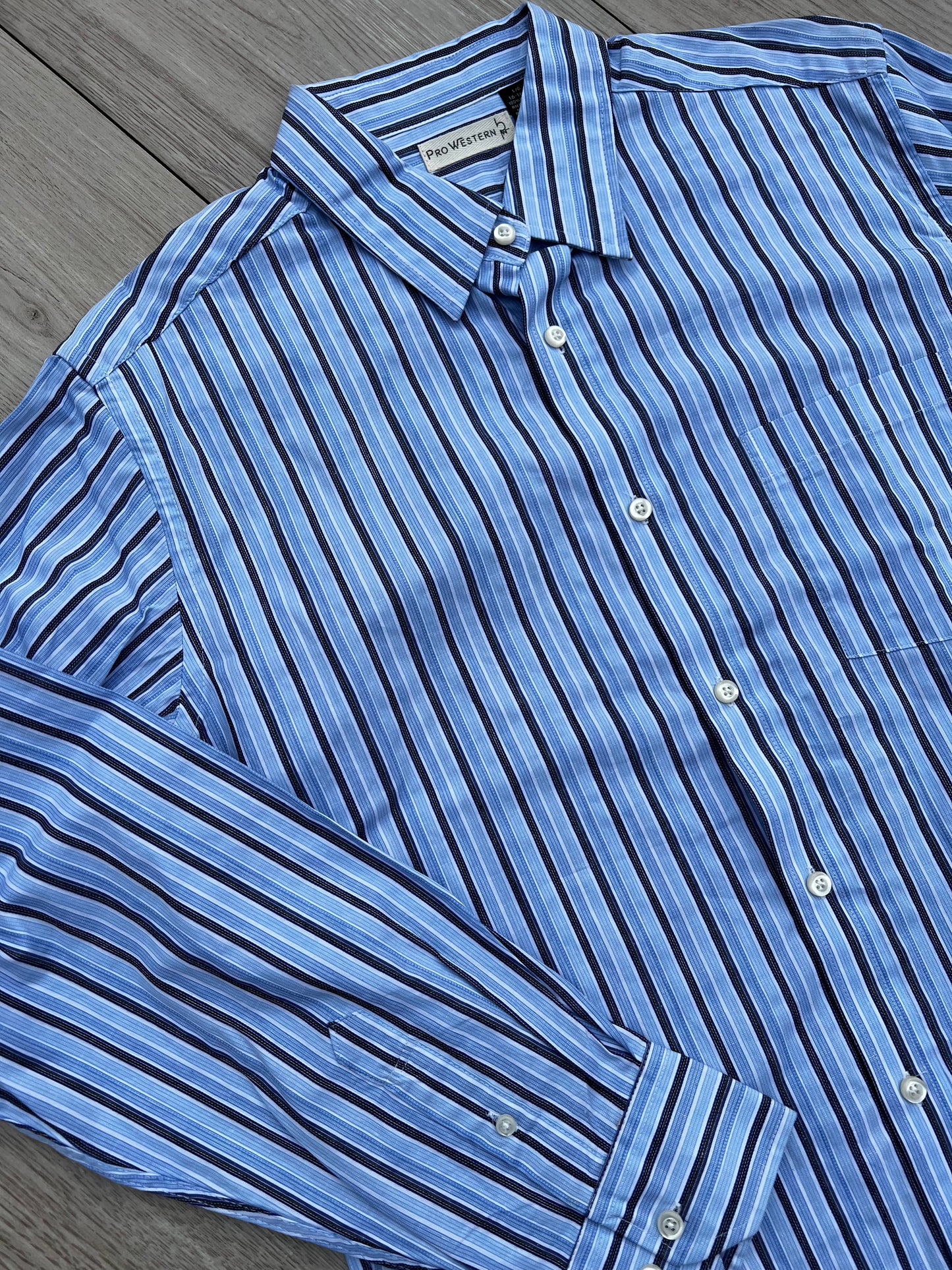 Men's Striped Button Down