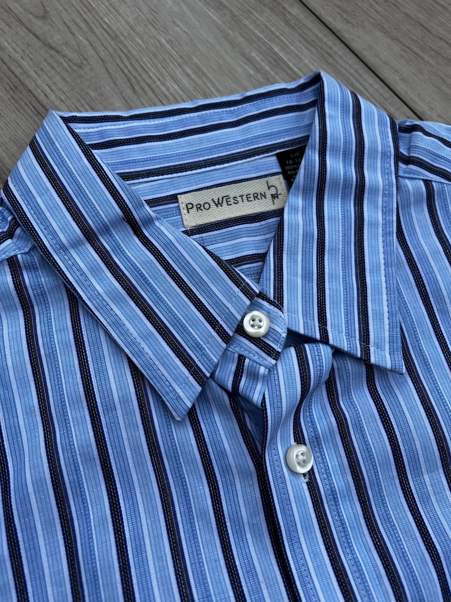 Men's Striped Button Down