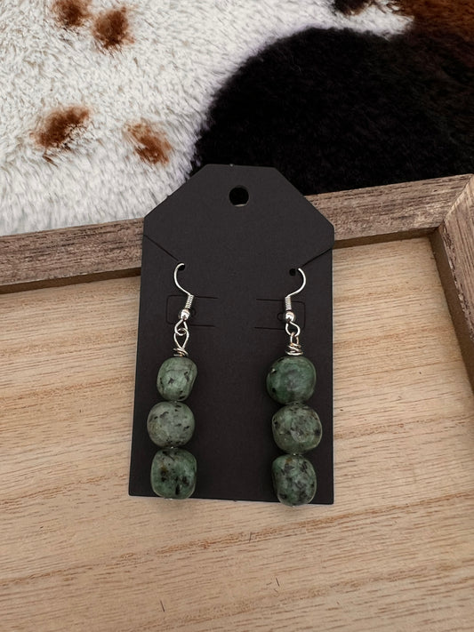 HANDMADE African Turquoise Earrings