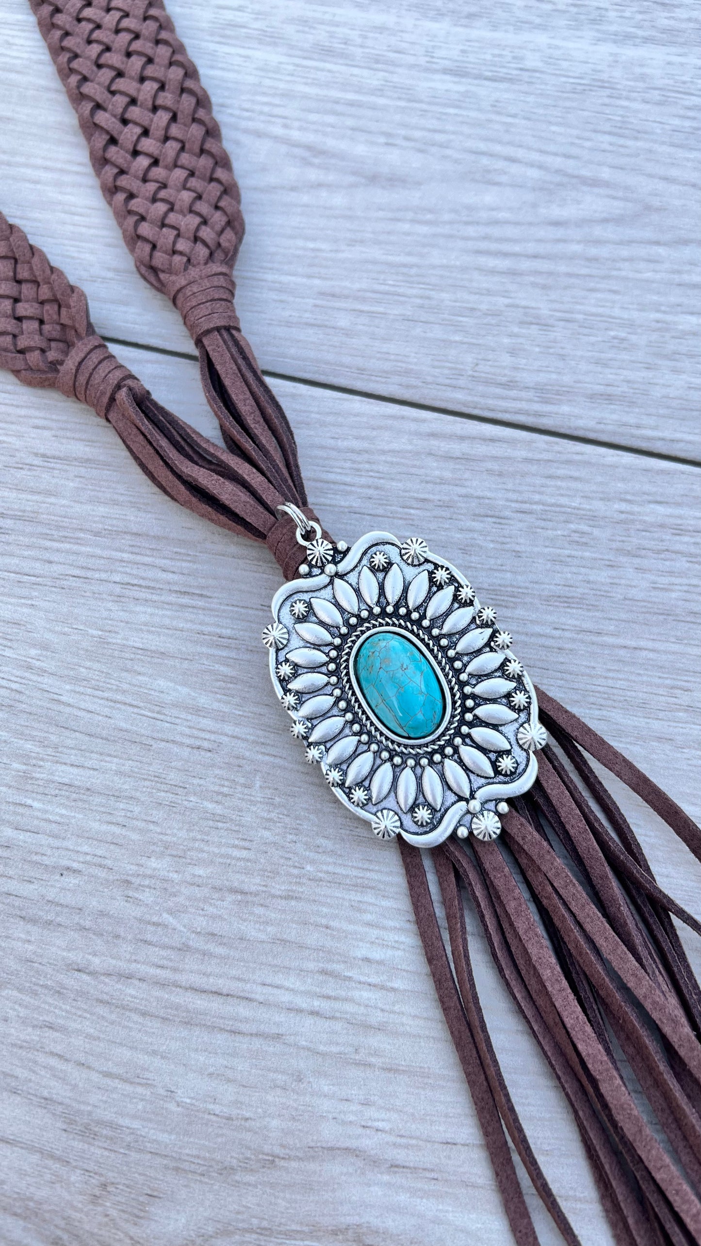 Braided Suede Necklace