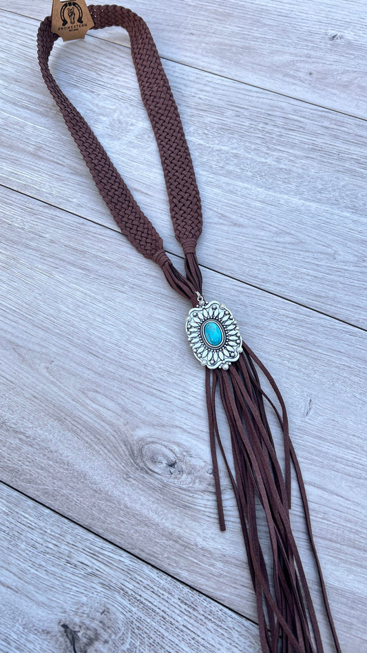 Braided Suede Necklace