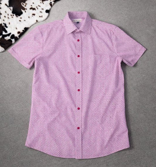 Men's FLEX Baby Pink Short Sleeve Shirt