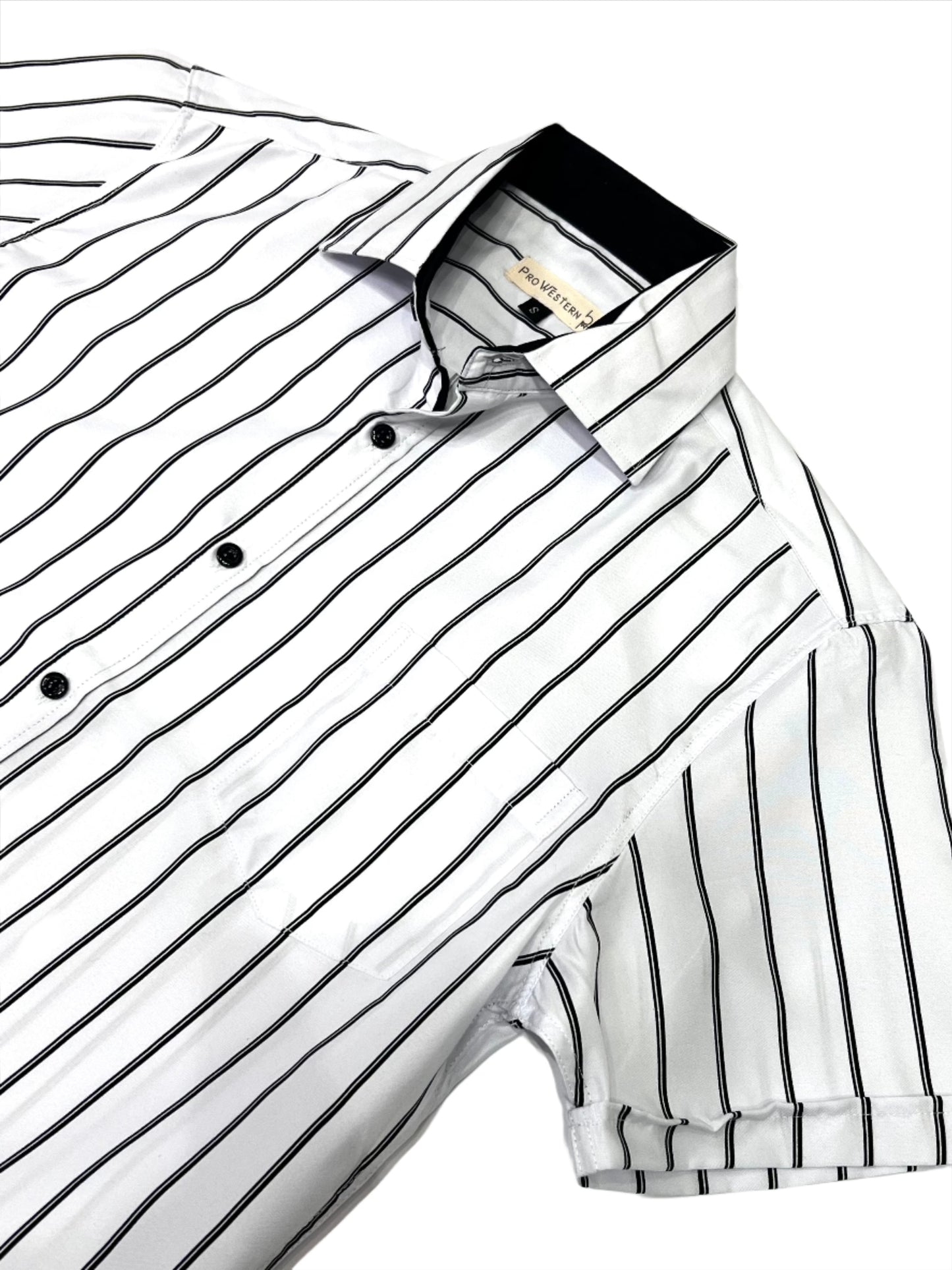 Men's Striped Short Sleeve Shirt