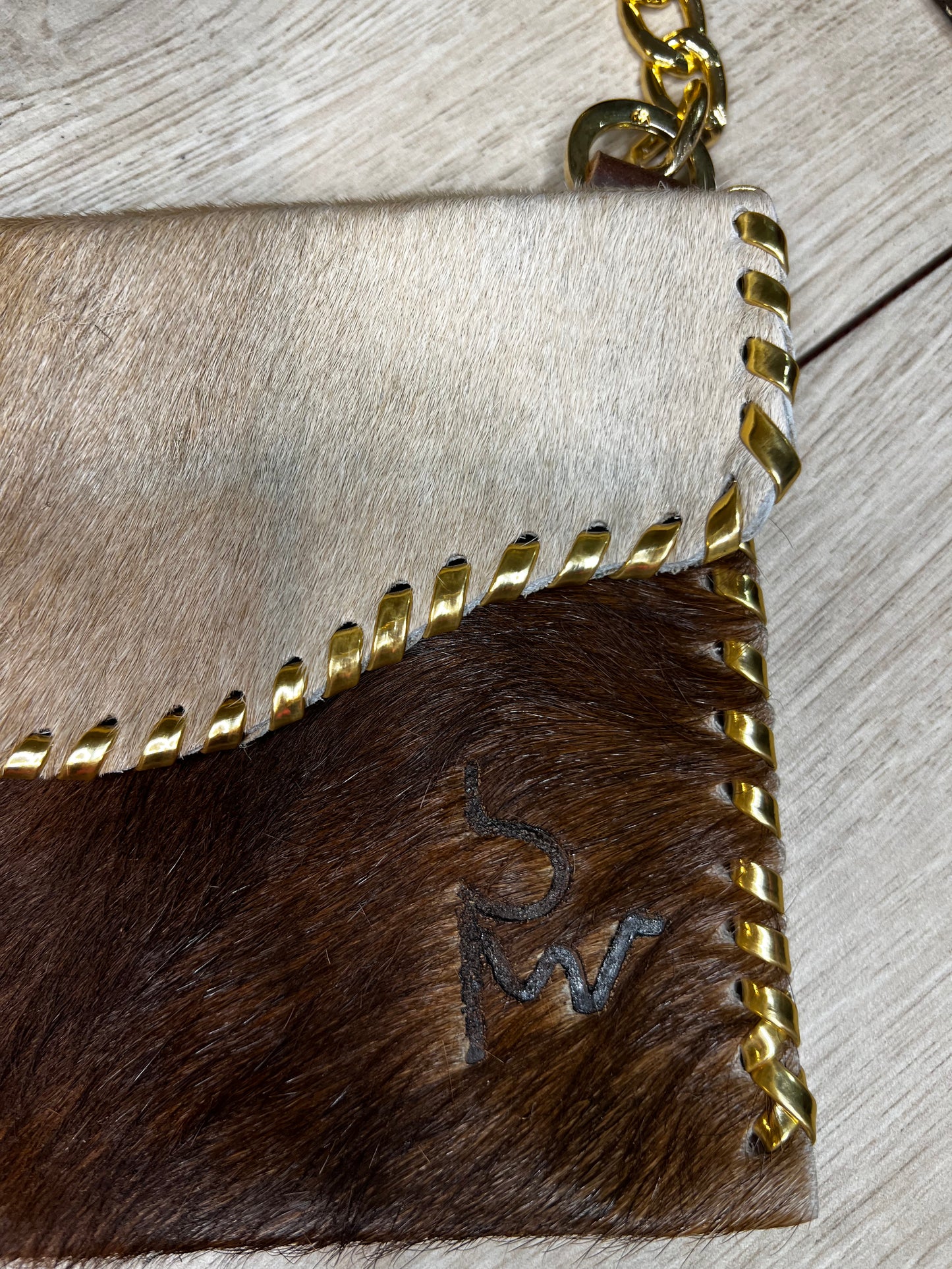 Genuine Cowhide Crossbody Bag