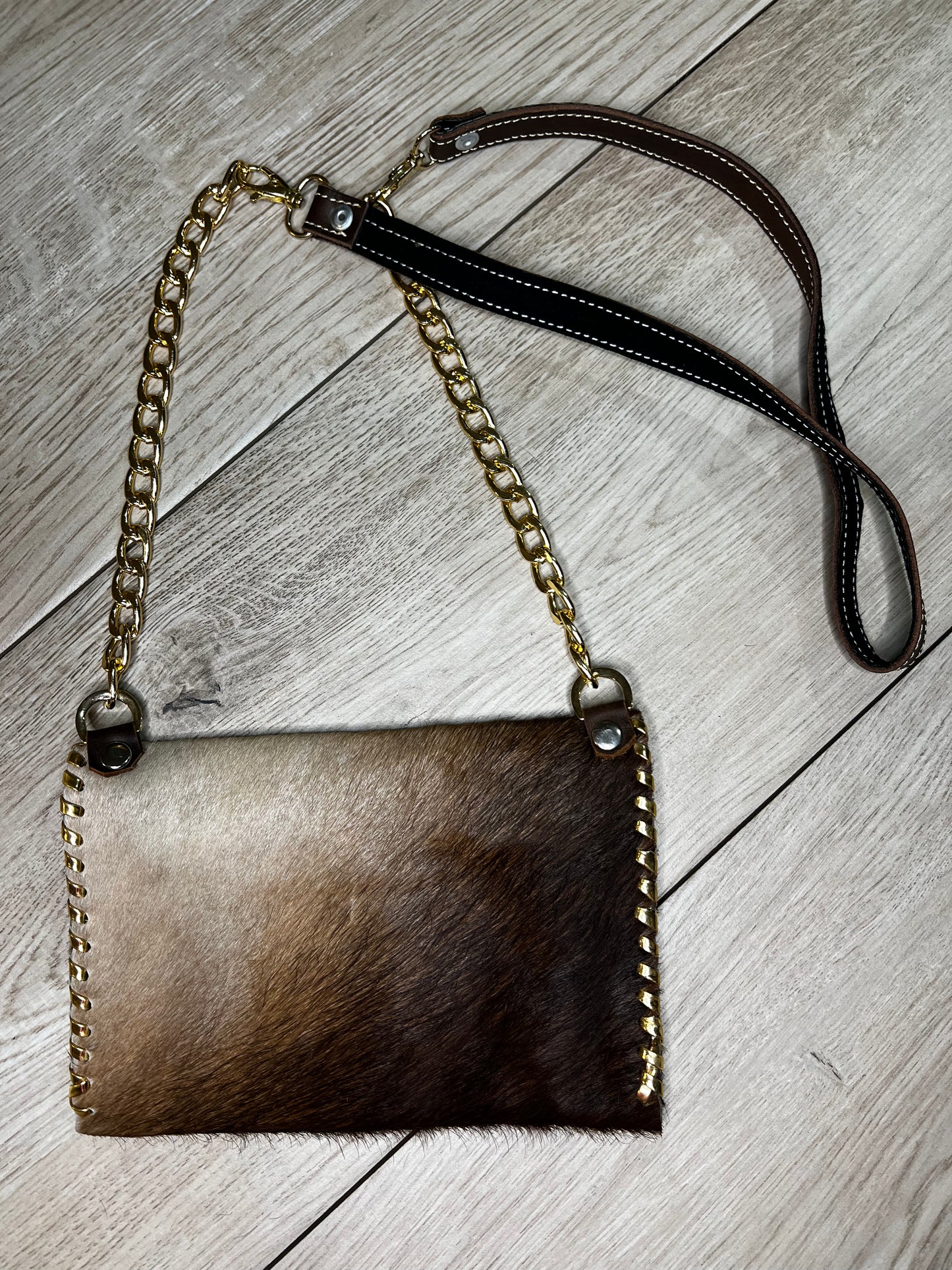 Genuine Cowhide Crossbody Bag