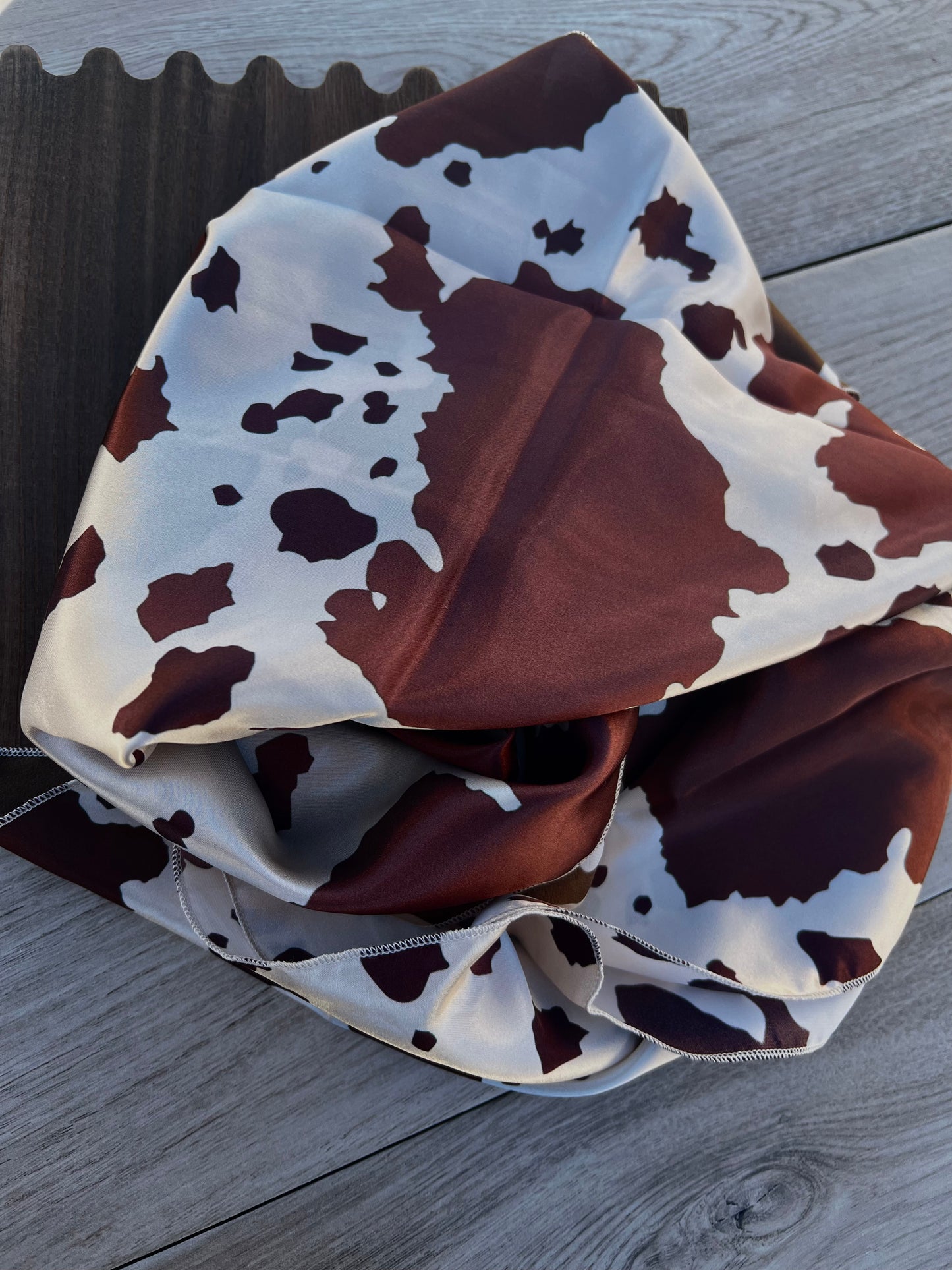 Cow Print Wild Rag